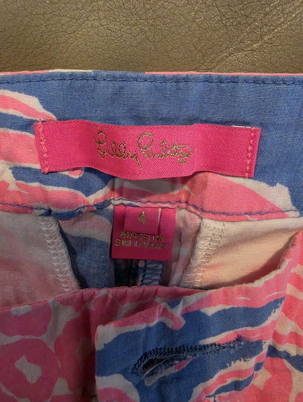 Lilly Pulitzer Pink & Blue Patterned Women’s Jeans - Size 4